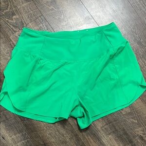 Women's Green Athletic Shorts